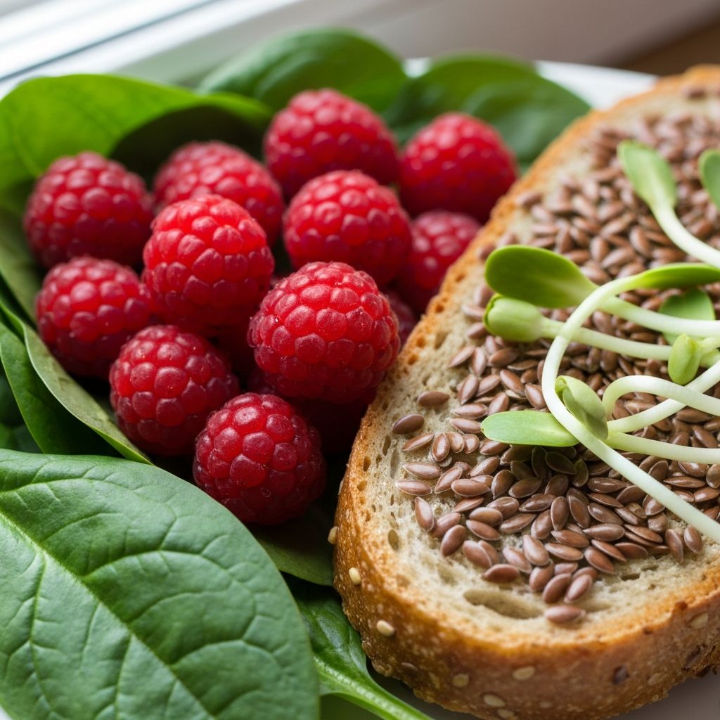 Close-up detail shot of food textures